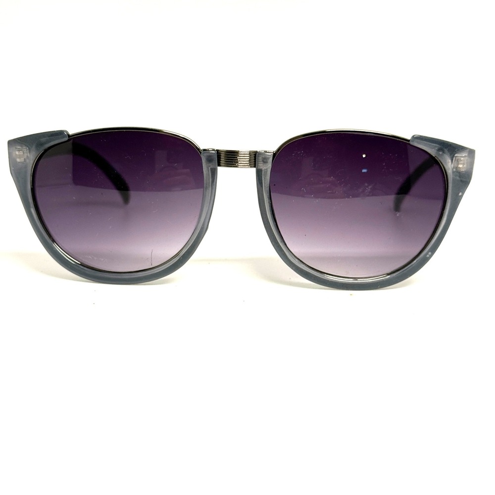 Tahari Womens CTH0212-R TH553 OX Sunglasses Gray Purple Gradient Round Cat Eye